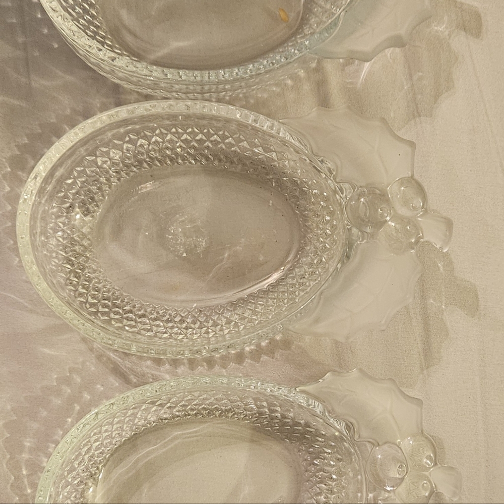 Studio Nova Christmas Treasures Glass Candy Bowls, set of 3